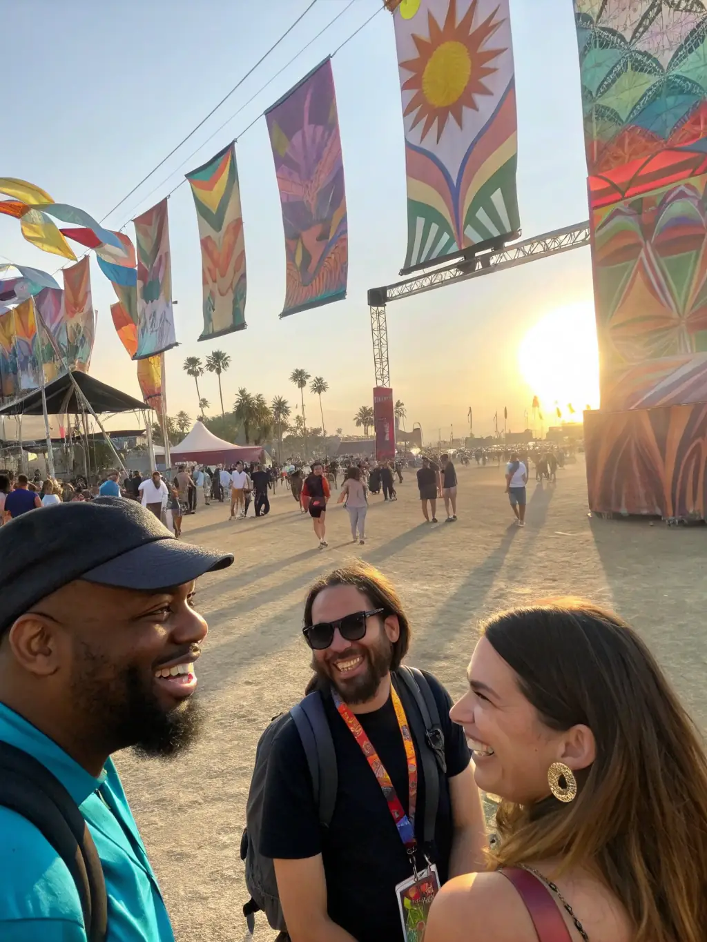 A diverse group of people smiling and interacting during a club social event, emphasizing inclusivity and a welcoming atmosphere.